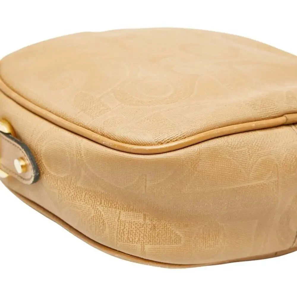 CHRISTIAN DIOR Brown Leather Trotter Shoulder Bag - Picture 7 of 9